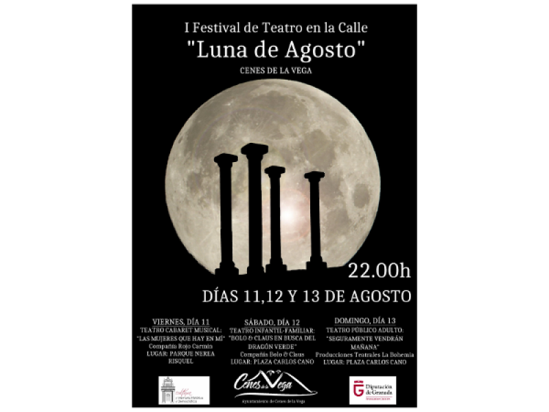 cartel festival de teatro Luna de Agosto