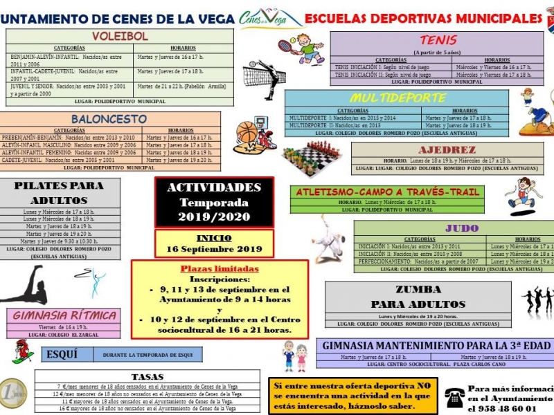 Escuelas Deportivas Municipales 2019-2020