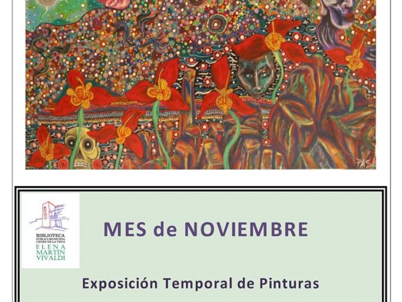 Exposición Temporal de Pinturas en la Biblioteca 'Celebrando el Día de los Muertos'